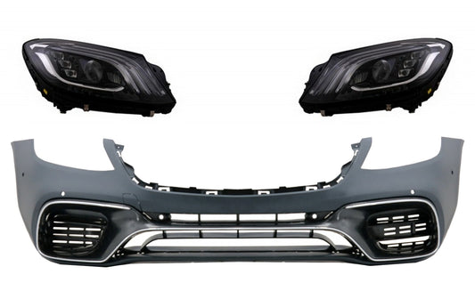 Stoßstange Scheinwerfer Voll-LED für MERCEDES S-Klasse W222 13-06.17 S63 Design CarPartsTuning