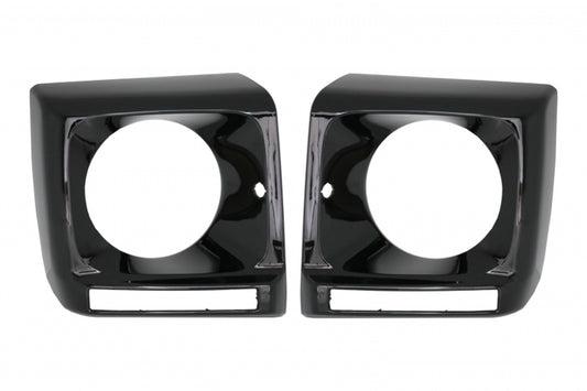 Scheinwerferabdeckungen Schwarz für Mercedes G-Klasse W463 1989-2018 G65 Design CarPartsTuning