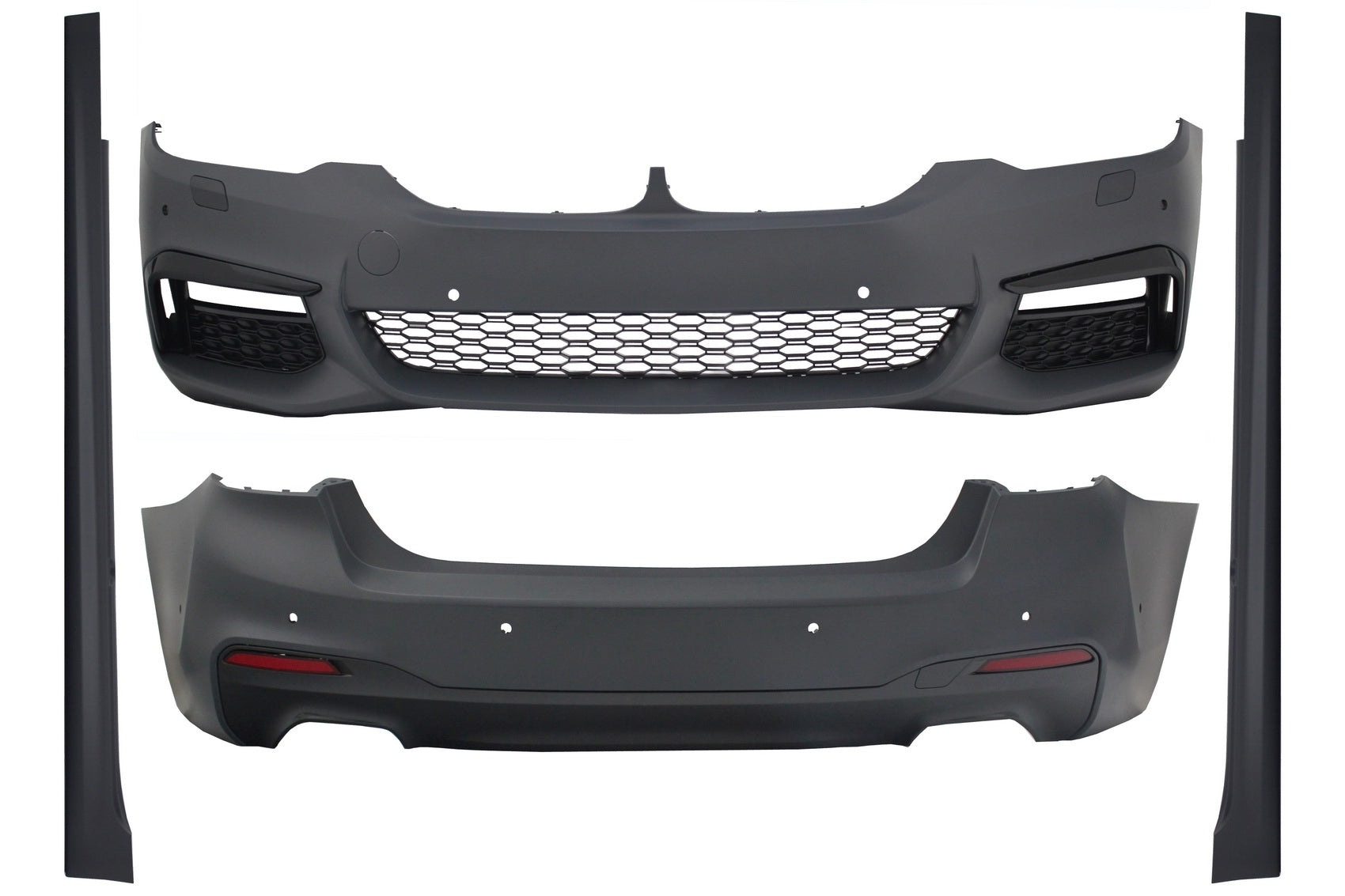 Body Kit für BMW G30 17+ Stoßstange Seitenschweller M-Tech Look ohne Distronic CarPartsTuning