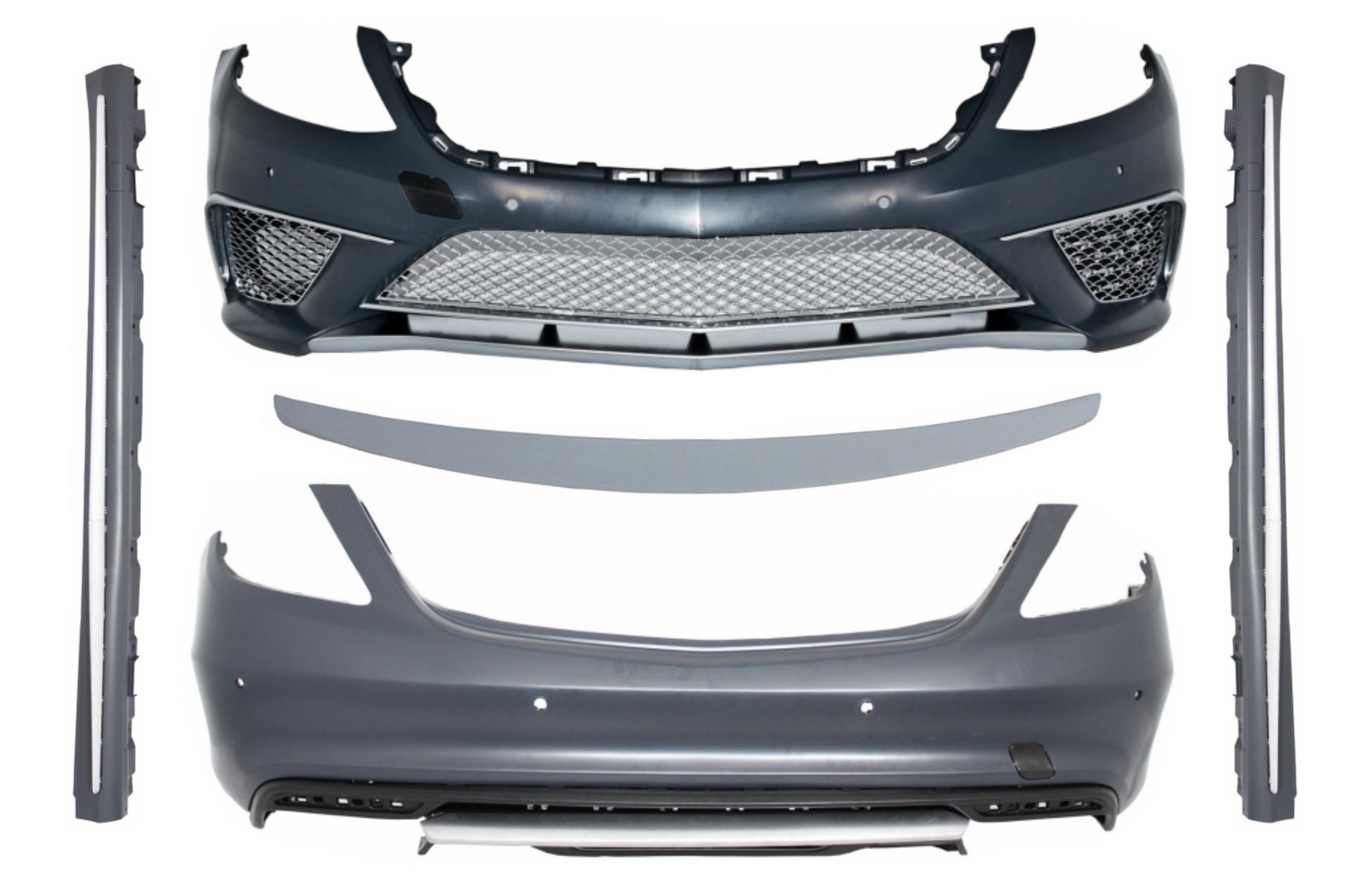 Bodykit für Mercedes W222 13-06.17 S65 Look Kofferraumspoiler Sport Hinterlippe CarPartsTuning