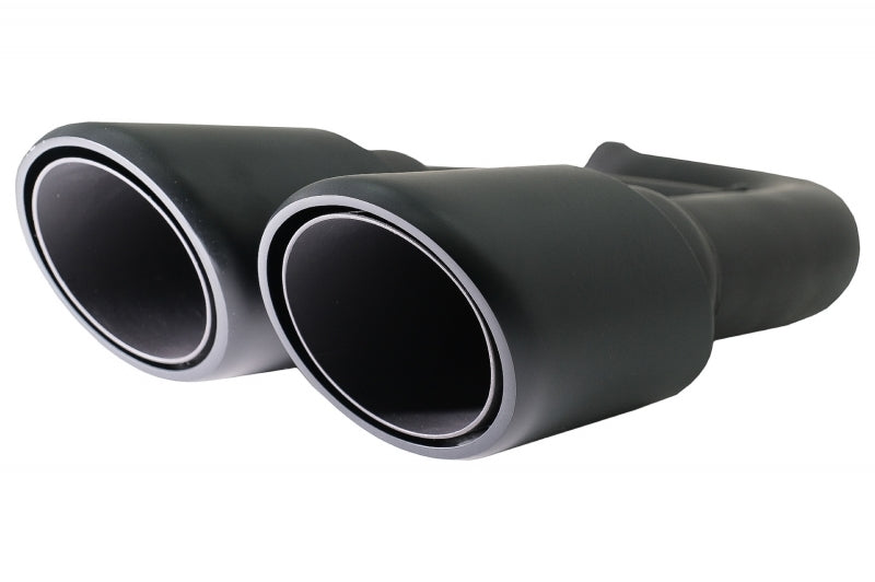 Auspuff Schalldämpfer für Porsche Cayenne 92A V6 V8 Diesel GTS Look Mattschwarz CarPartsTuning