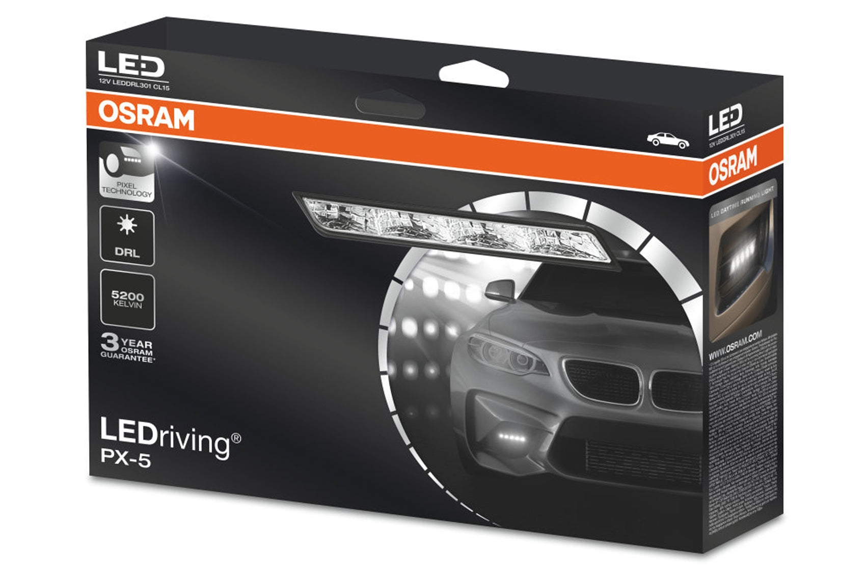 Universal Dlr Tagfahrlicht LEDdriving Px-5 Ece R87 Lichtset Kit Osram