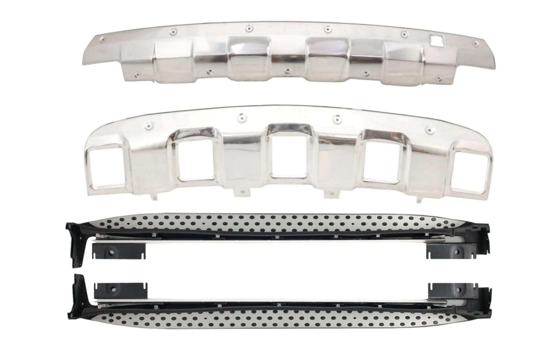 Trittbretter Seitenschritte für MERCEDES ML W164 05-08 Unterfahrschutz Off Road CarPartsTuning