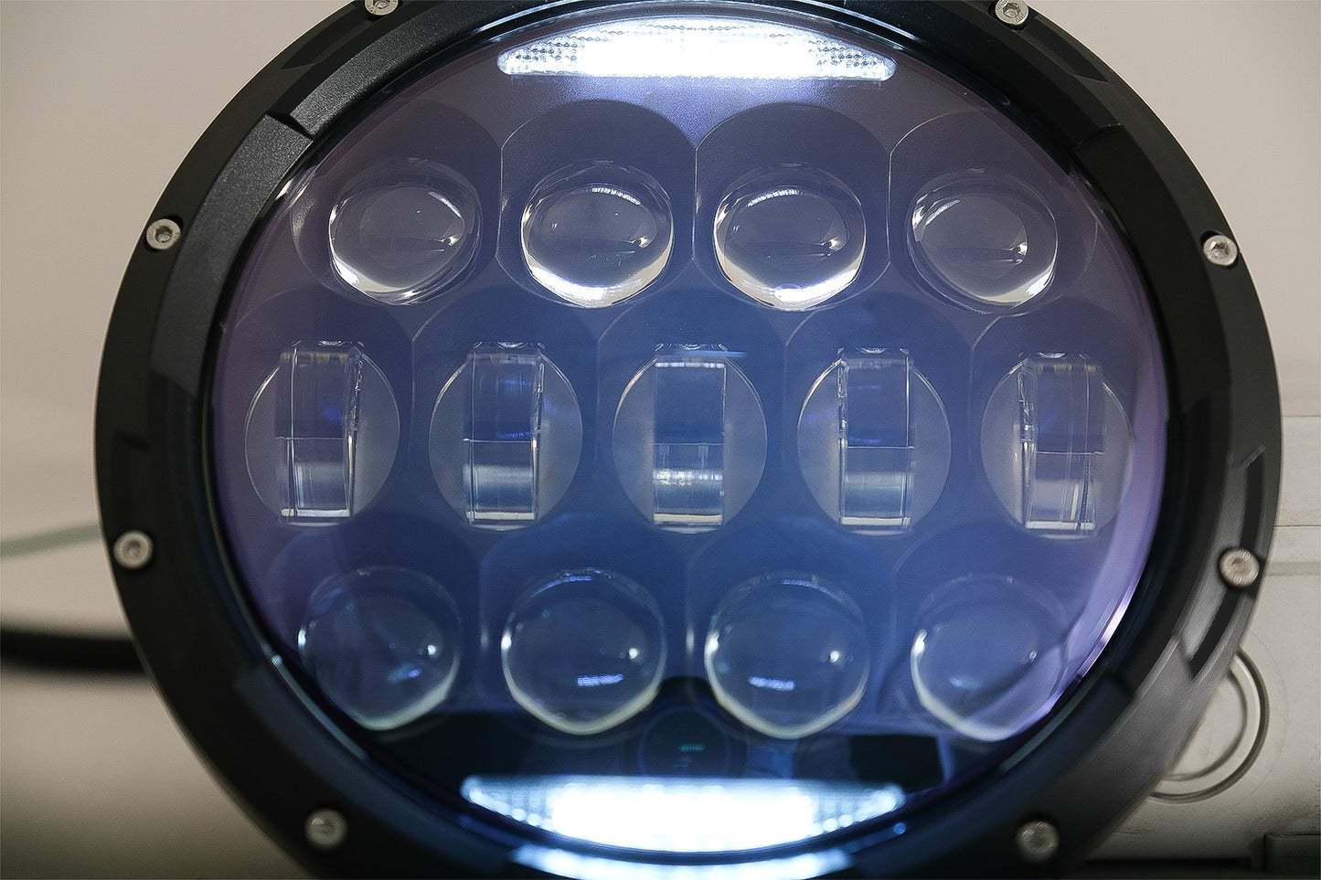 7 Zoll Cree LED Scheinwerfer Amber Halo Drl Geeignet Für Jeep WranGLEr Tj & JK (1997-2018) KITT