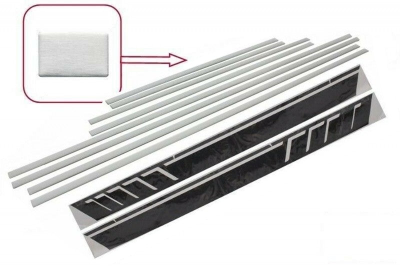 Add On Tür Formteile Seitenaufkleber Vinyl Matt-schwarz für Mercedes W463 89-17 CarPartsTuning