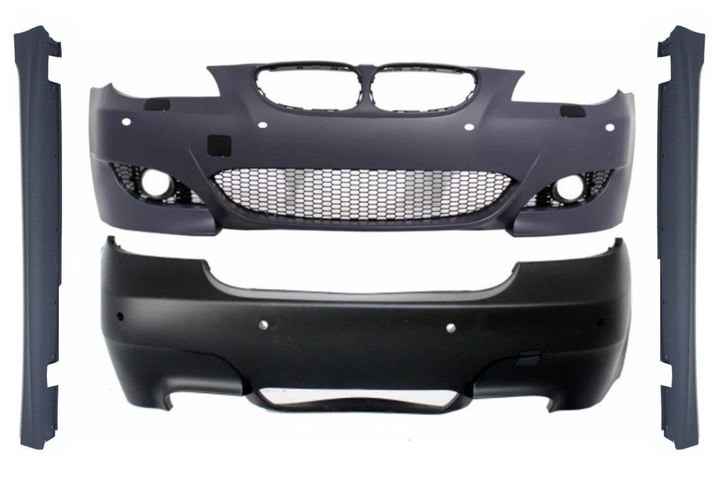 BodyKit für BMW 5er E60 LCI 07-10 Limo M5 Look Stoßstange 18mm Seitenschweller CarPartsTuning