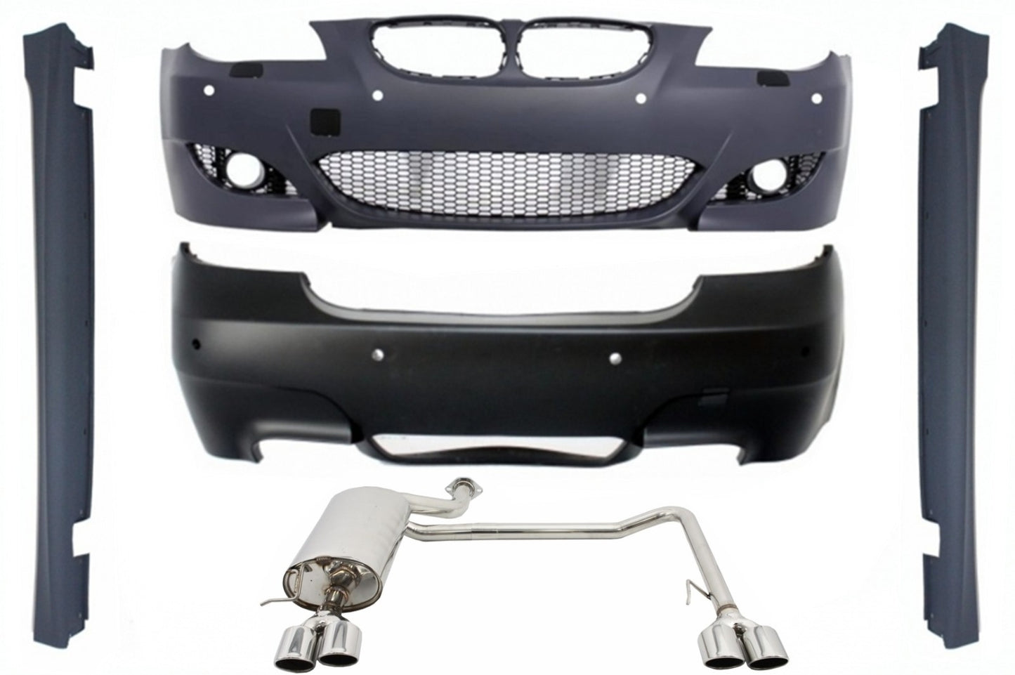 Body Kit für BMW 5er E60 03-07 Stoßstange Gitter Seitenschweller M5 Look CarPartsTuning