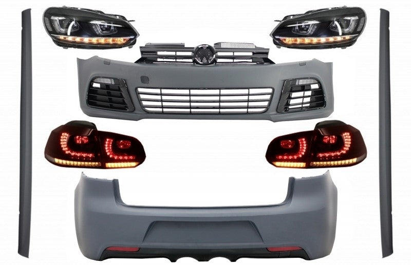 Body Kit für VW Golf VI 6 MK6 08-13 R20 Look Scheinwerfer Rücklichter Dynamic CarPartsTuning
