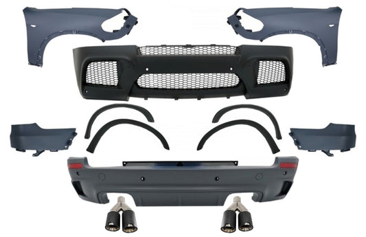 Bodykit für BMW X5 E70 07-13 X5M M Look Kotflügel Doppelauspuffblenden Carbon CarPartsTuning