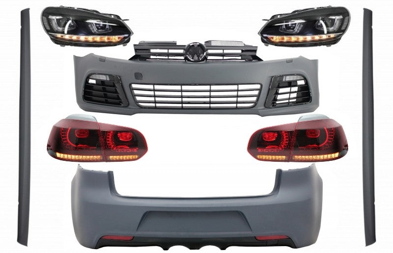 Body Kit für VW Golf VI 6 MK6 08-13 R20 Look Scheinwerfer Rücklichter Dynamic CarPartsTuning