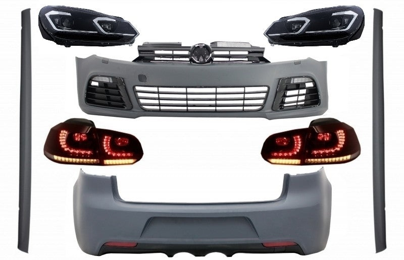 Body Kit für VW Golf VI 6 MK6 08-13 R20 Look Scheinwerfer Rücklichter Dynamic CarPartsTuning