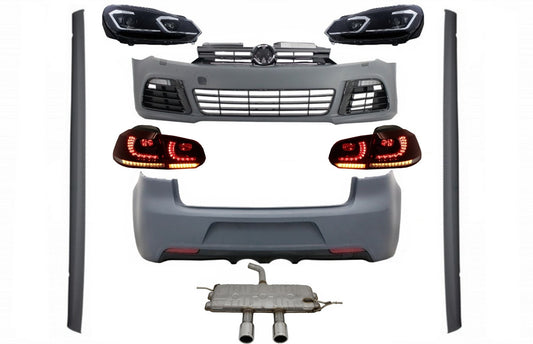 Body Kit für VW Golf VI 6 MK6 08-13 R20 Look Scheinwerfer Rücklichter Dynamic CarPartsTuning