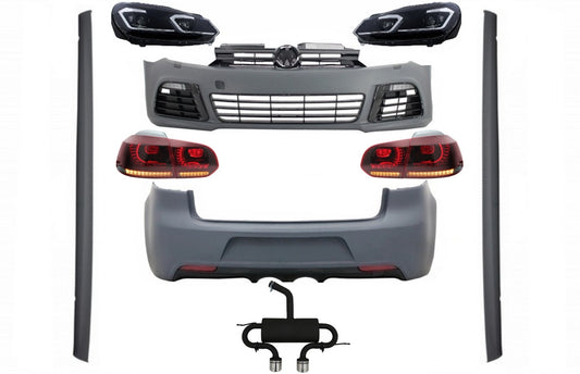 Body Kit für VW Golf VI 6 MK6 08-13 R20 Look Scheinwerfer Rücklichter Dynamic CarPartsTuning
