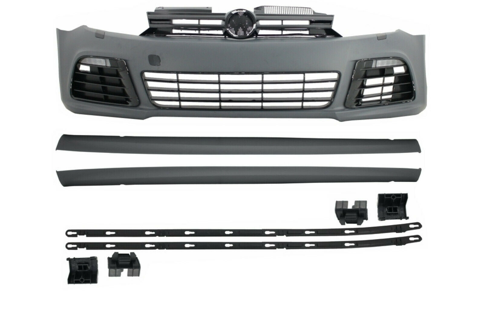 Stoßstange für VW Golf VI 6 Mk6 08-13 Gitter Spoiler Seitenschweller R20 Look CarPartsTuning