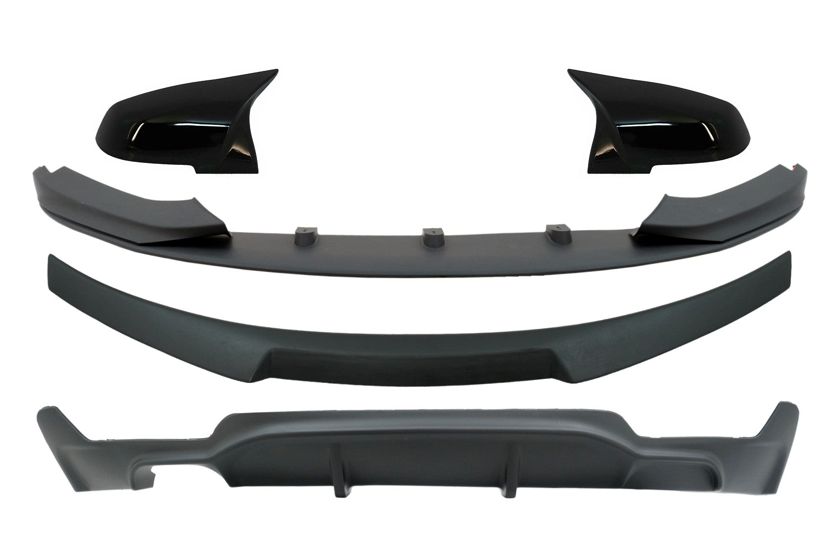 Doppelter Luftverteiler für BMW 4er F32 13-19 Spoiler M4 CSL M Performance Look CarPartsTuning