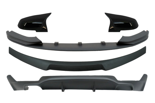 Doppelter Luftverteiler für BMW 4er F32 13-19 Spoiler M4 CSL M Performance Look CarPartsTuning