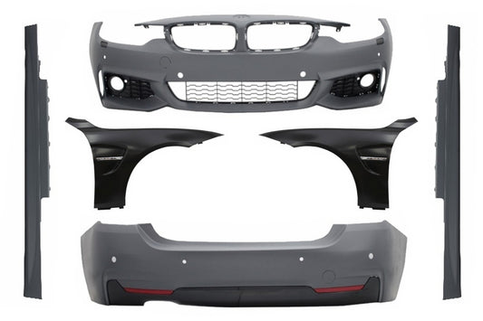 Body Kit für BMW 4er F32 F33 Stostange Seitenschweller Sport Look Coup Cabrio CarPartsTuning