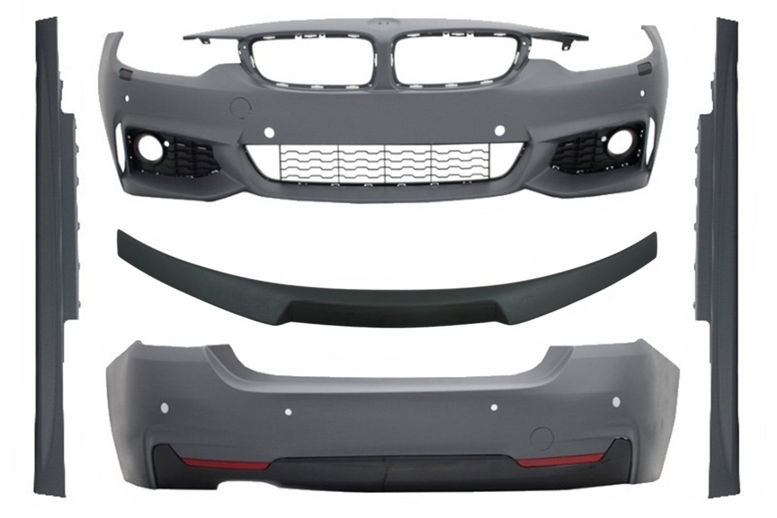 Body Kit für BMW 4er F32 Coupé 13+ Stoßstange Spoiler Seitenschweller Sport Look CarPartsTuning