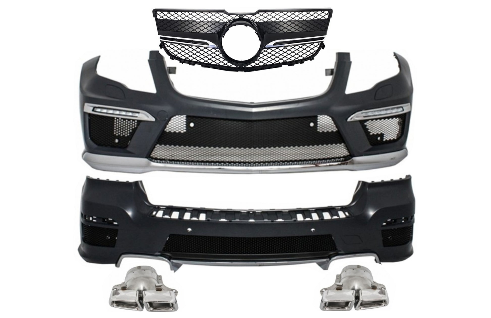 Bodykit mit Kühlergrill Chrom für Mercedes GLK X204 2013-2015 Facelift Look CarPartsTuning