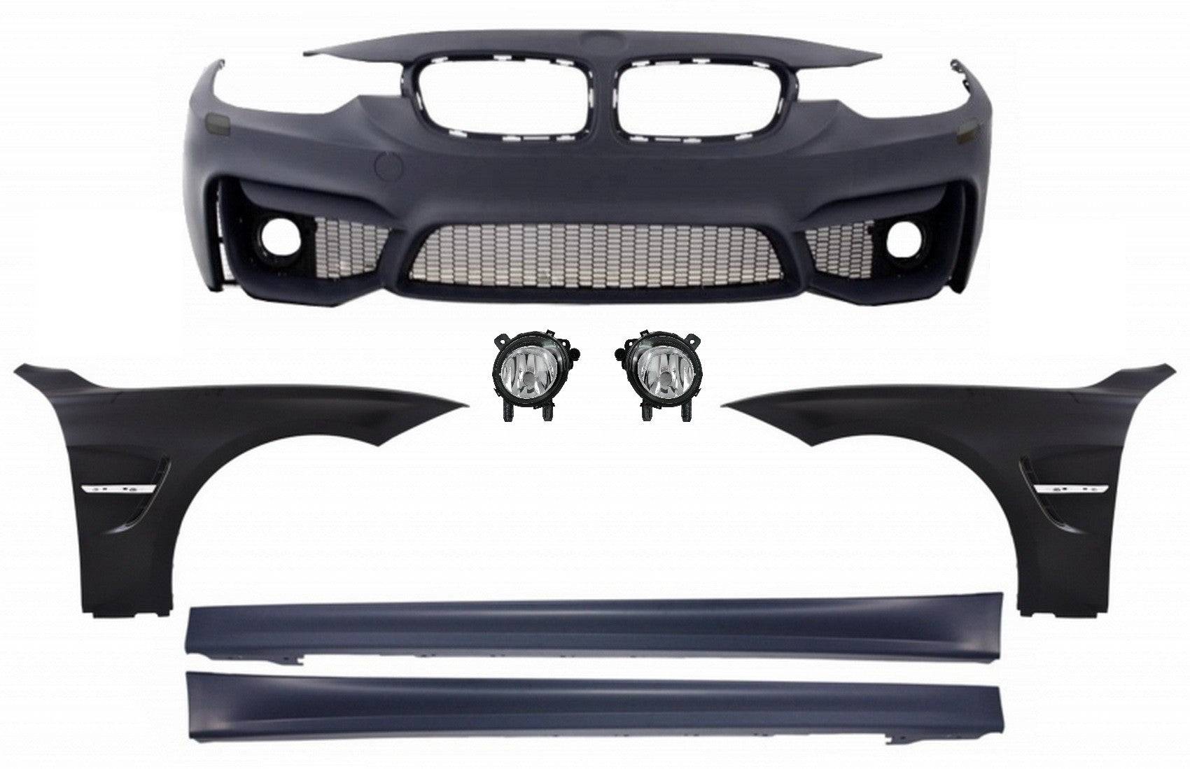 Body Kit für BMW 3er F30 F31 11+ Stoßstange kotflügel Seitenschweller M3 Design CarPartsTuning
