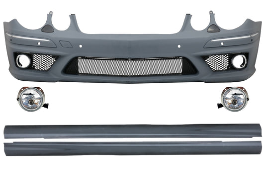 Stoßstange für Mercedes W211 E-Klasse Facelift 06-09 NBL Seitenschweller CarPartsTuning
