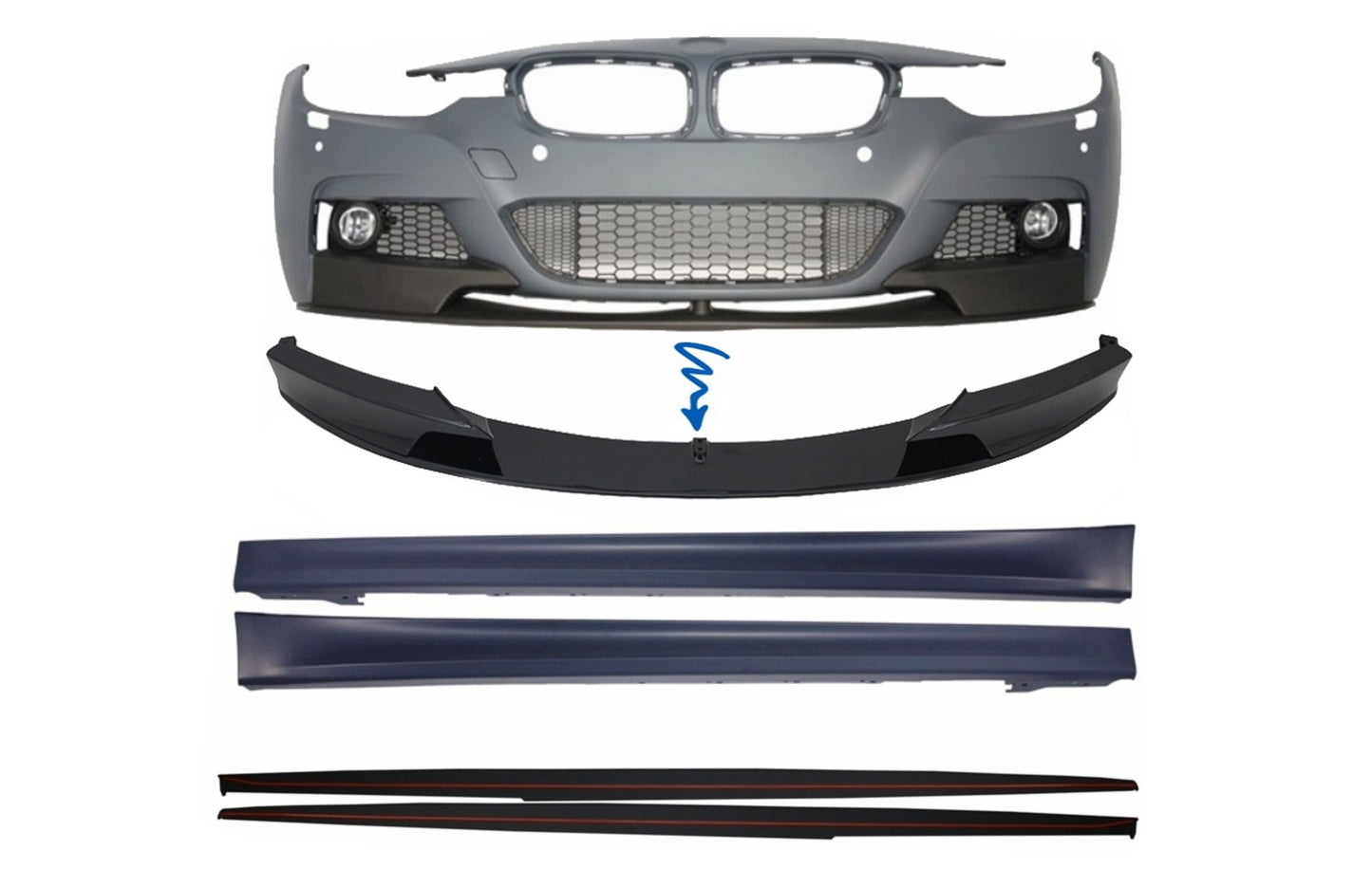 Spoiler für BMW 3 F30 F31 11-18 M Perform Look Seitenschweller & Erweiterungen CarPartsTuning