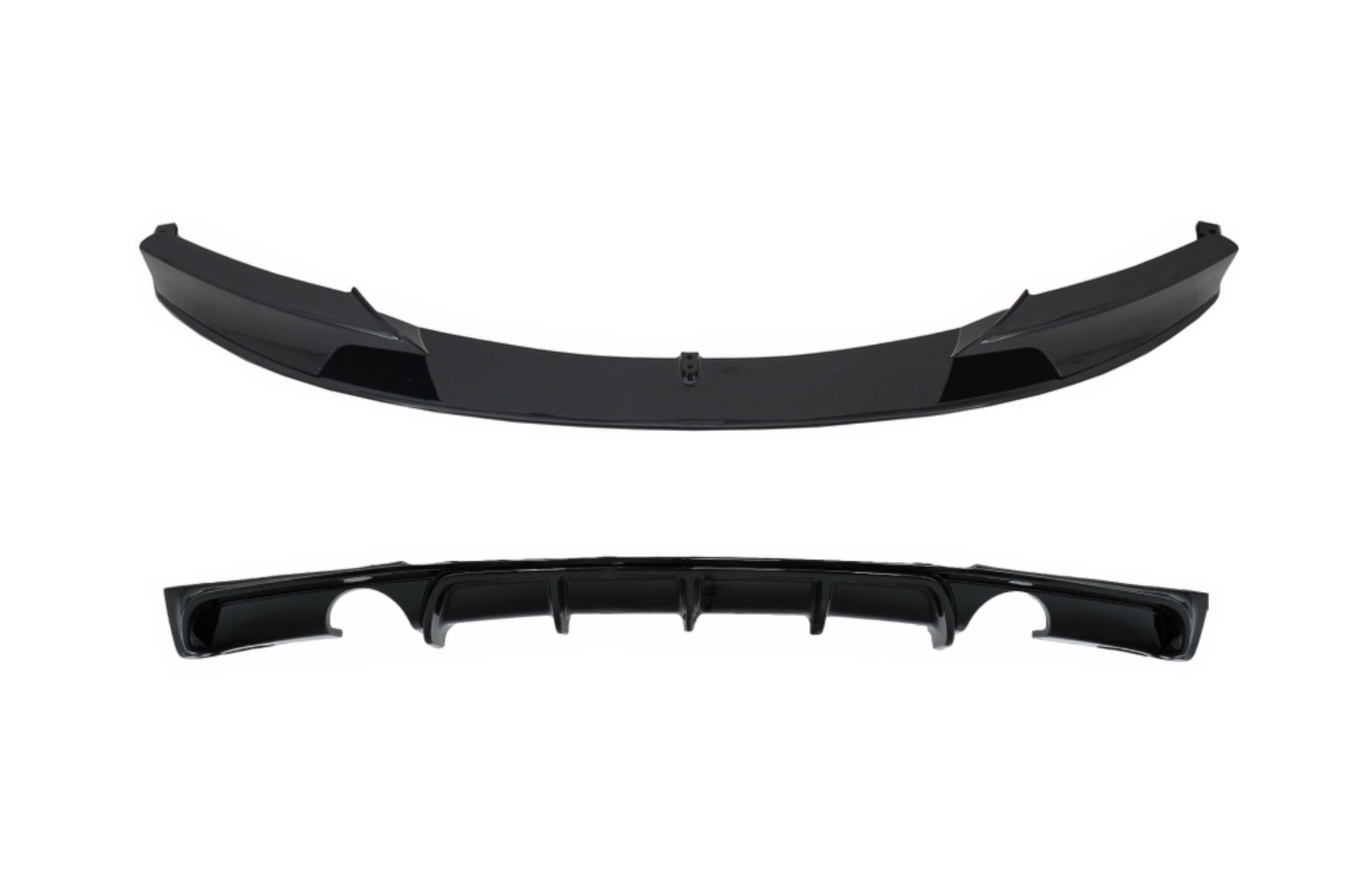 Frontspoiler für BMW 3er F30 F31 11-19 Diffusor Doppelter Einzelauspuff M Look CarPartsTuning