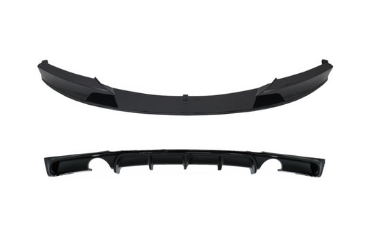 Frontspoiler für BMW 3er F30 F31 11-19 Diffusor Doppelter Einzelauspuff M Look CarPartsTuning