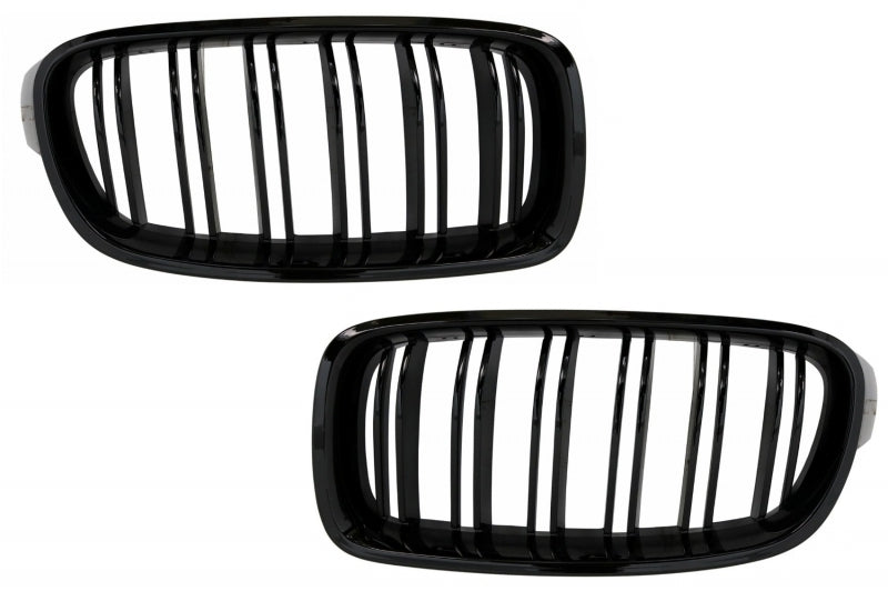 Frontspoiler für BMW 3er F30 F31 11-19 Gitter Diffusor M Design Glänzend schwarz Carpartstuning Austria