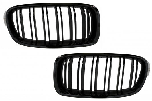 Frontspoiler für BMW 3er F30 F31 11-19 Gitter Diffusor M Design Glänzend schwarz Carpartstuning Austria