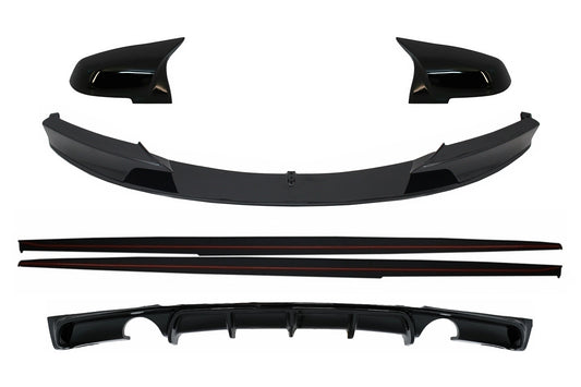 Kit Exterieur für BMW 3er F30 F31 2011-2019 M Performance Look Glänzend schwarz CarPartsTuning