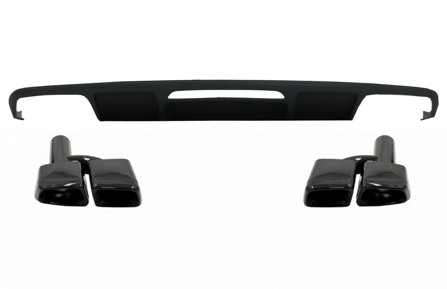 Diffusor für Mercedes W218 CLS 11-17 Schalldämpferspitzen Nur für AMG Sport Line CarPartsTuning