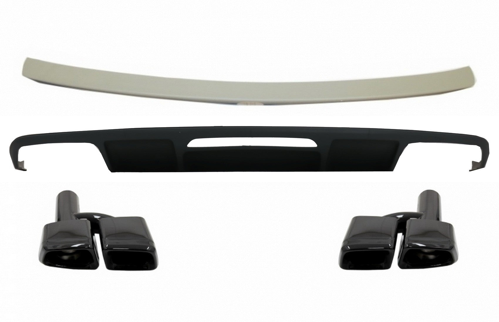 Diffusor für Mercedes CLS W218 11-17 Schalldämpfer Spoiler AMG Sport Line CarPartsTuning