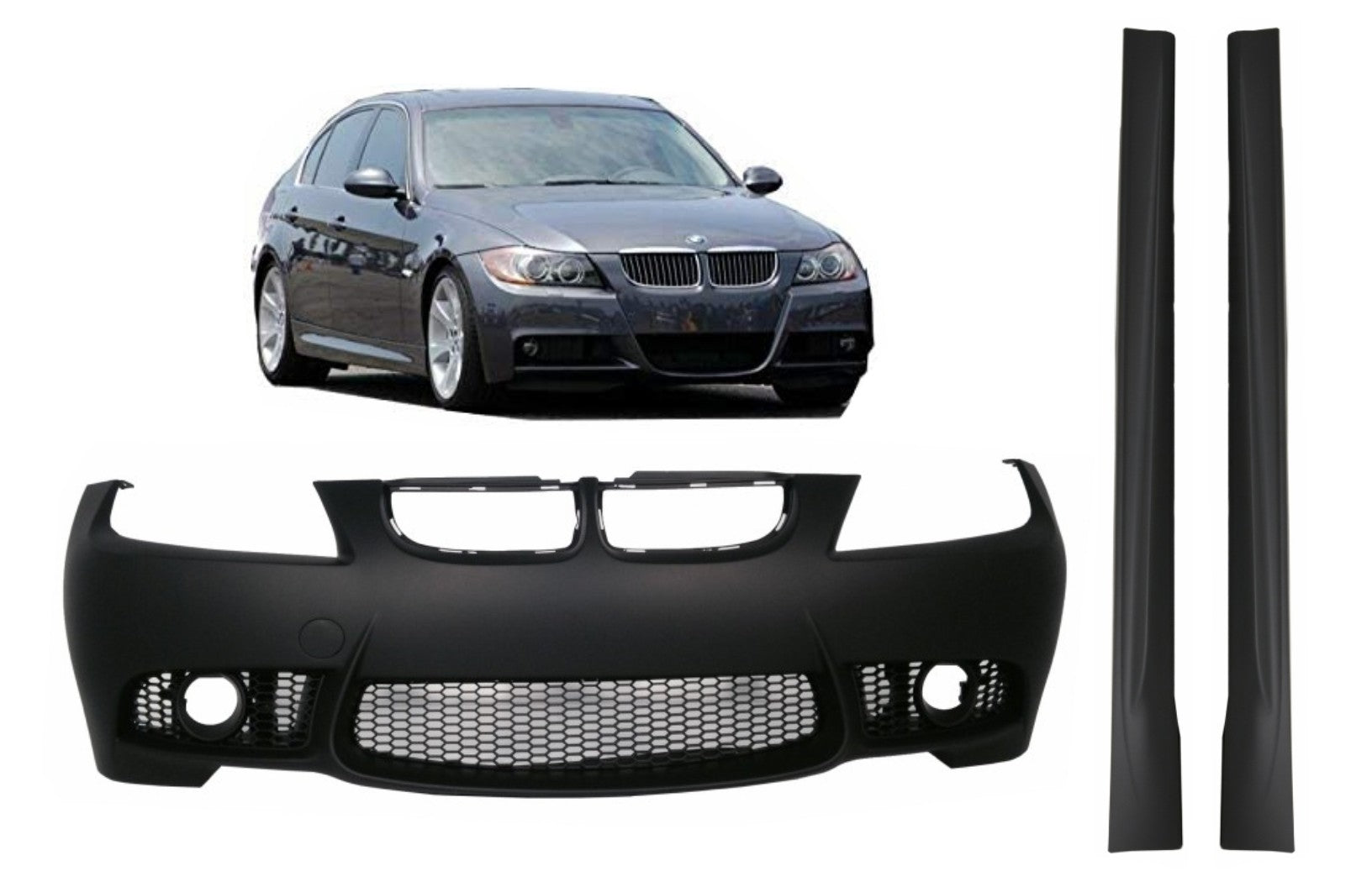 Stoßstange für BMW 3er E90 E91 04-08 Seitenschweller Non LCI M3 Design- CarPartsTuning