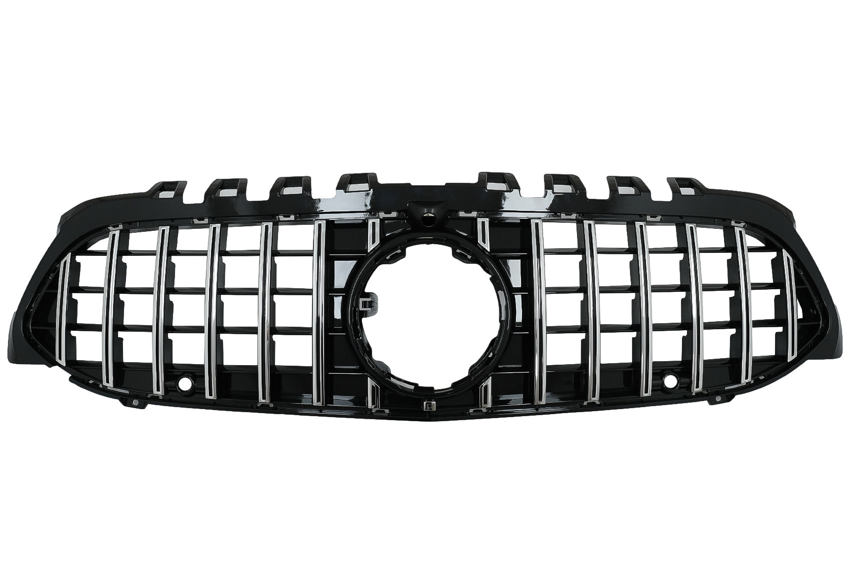 Gitter für Mercedes A W177 V177 04.2018+ GT-R Panamericana Look Schwarz Chrom CarPartsTuning