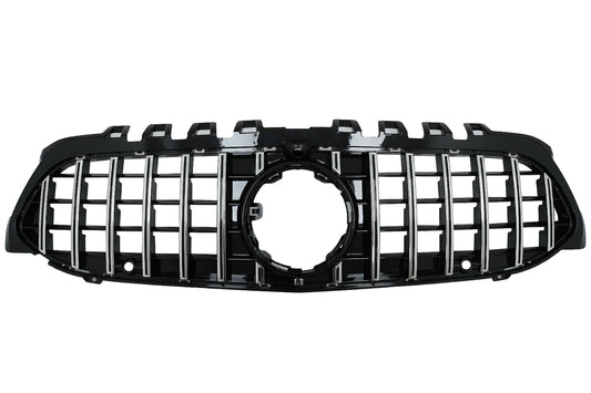 Gitter für Mercedes A W177 V177 04.2018+ GT-R Panamericana Look Schwarz Chrom CarPartsTuning
