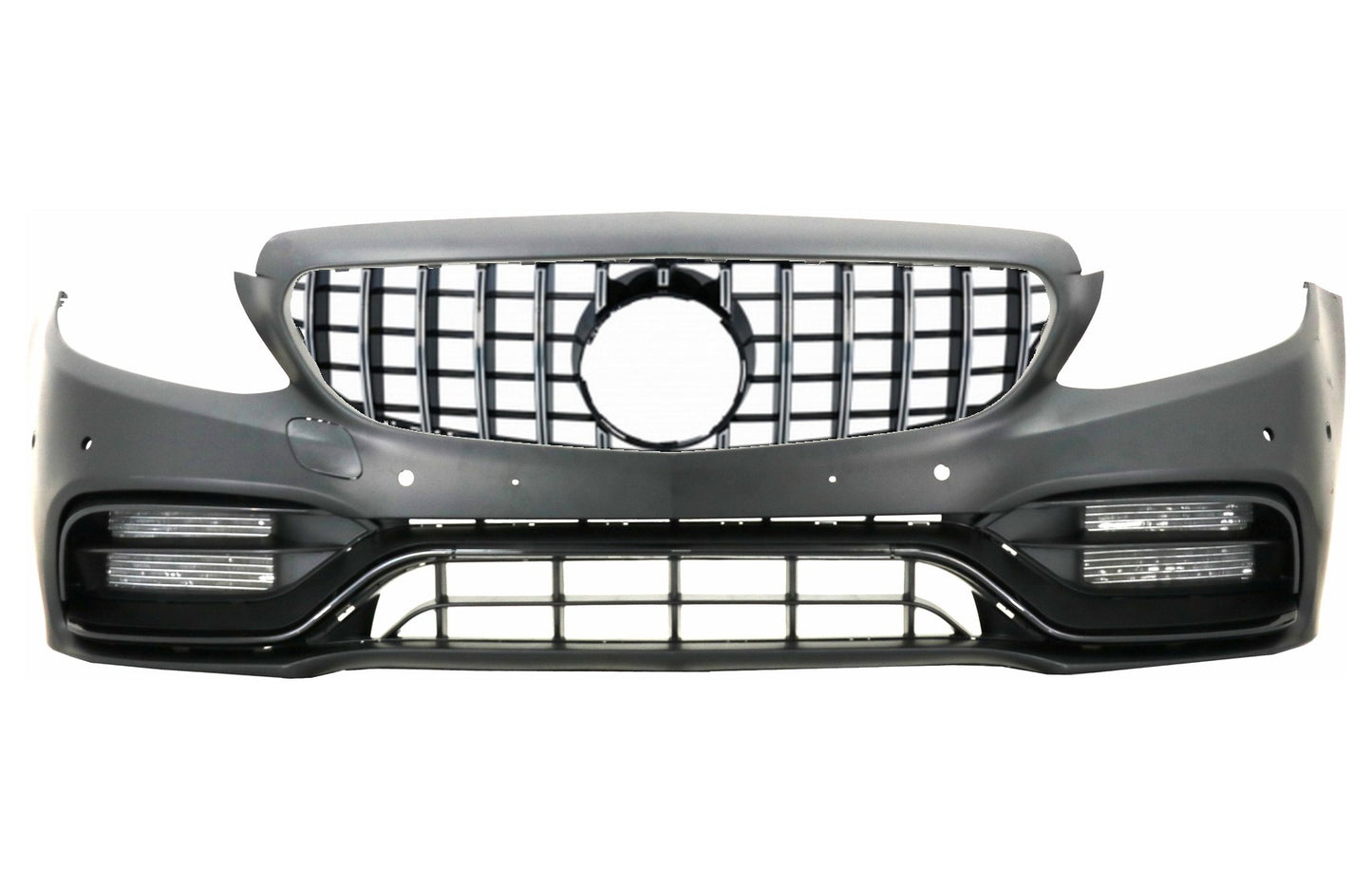 Stoßstange für Mercedes W205 S205 A205 C205 14-18 C63Look Gitter ohne 360 Kamera CarPartsTuning