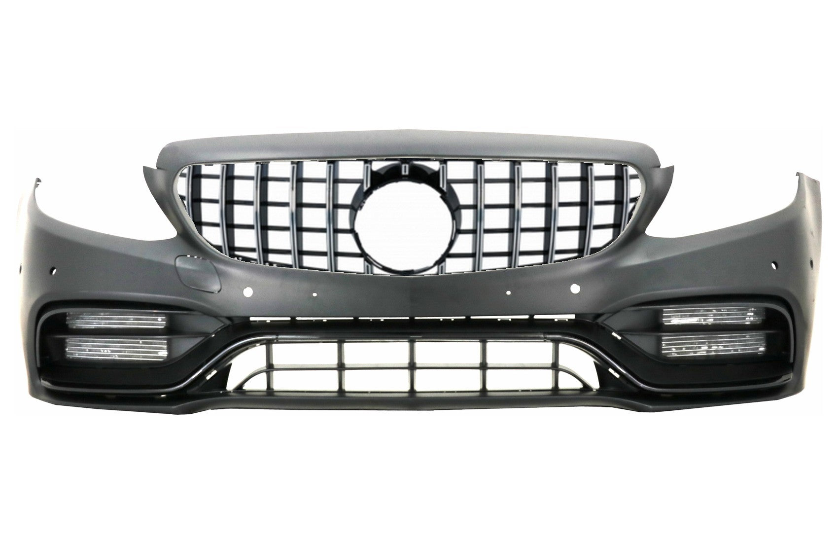 Stoßstange für Mercedes W205 S205 A205 C205 14-18 C63Look Gitter ohne 360 Kamera CarPartsTuning