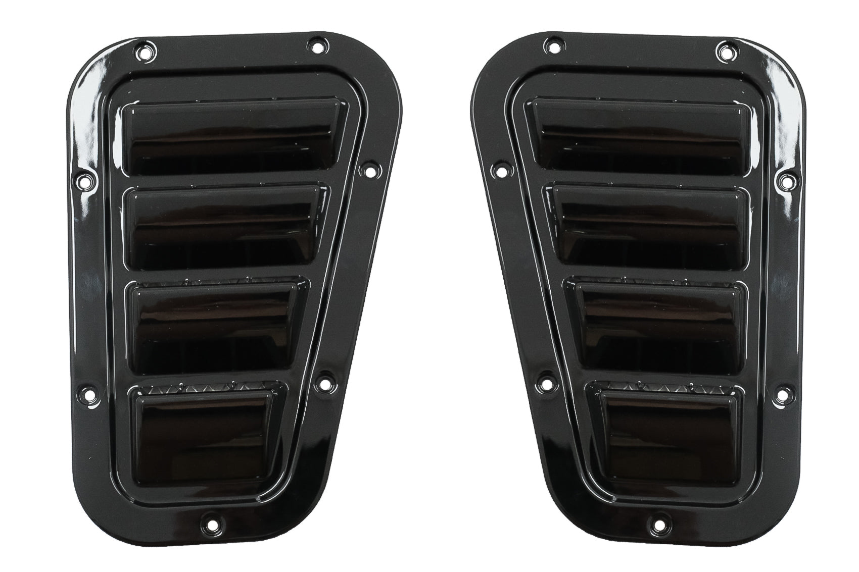 Bonnet Vents Lufteinlass Passend Für Land Rover Defender 90/110/130 (1990-2016) Schwarz Glänzend KITT