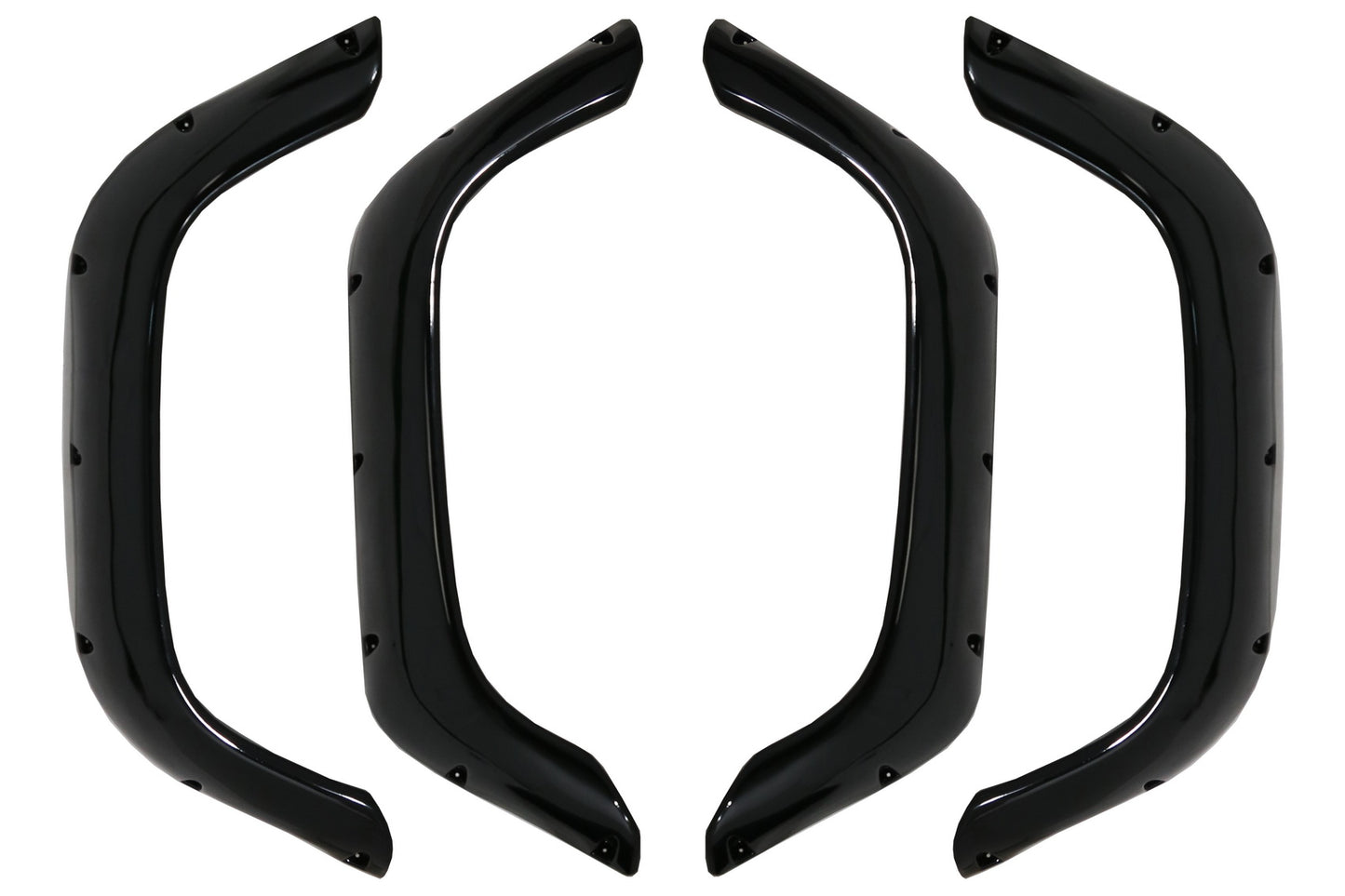 Radläufe Passend Für Land Rover Defender (1990-2016) Piano Black Glänzend KITT