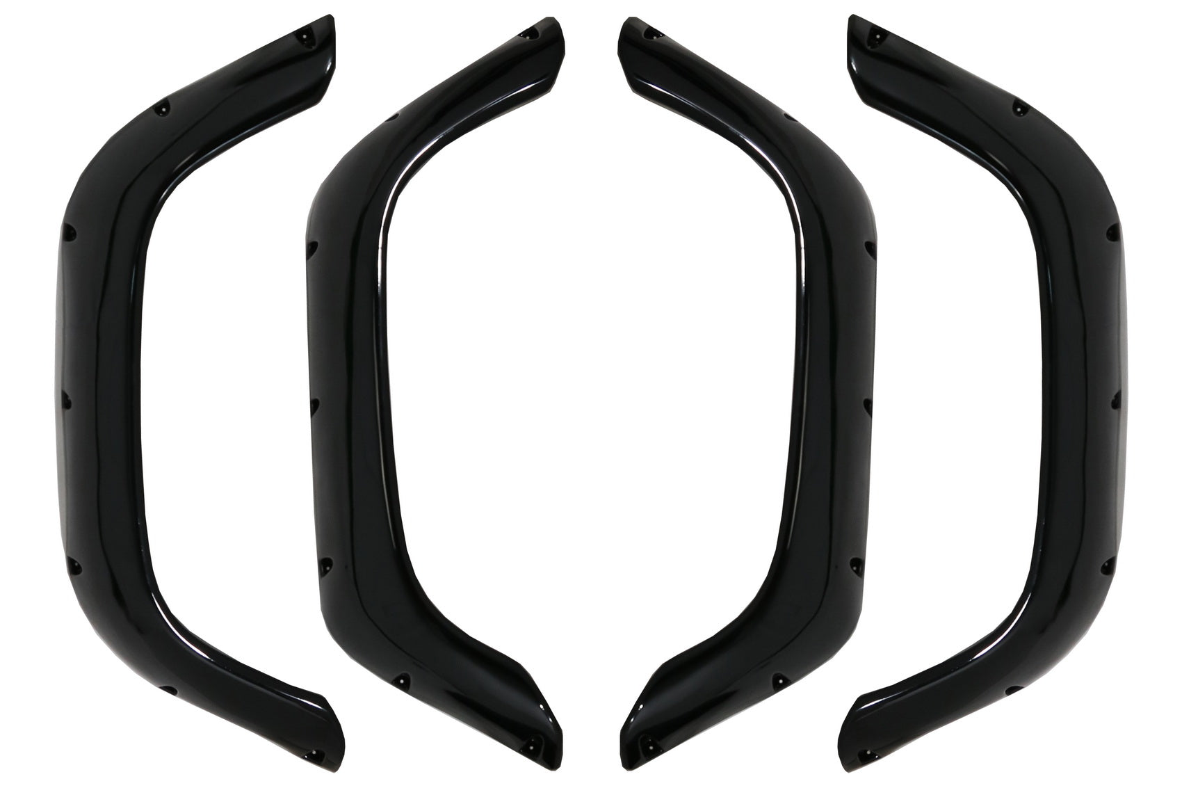 Radläufe Passend Für Land Rover Defender (1990-2016) Piano Black Glänzend KITT