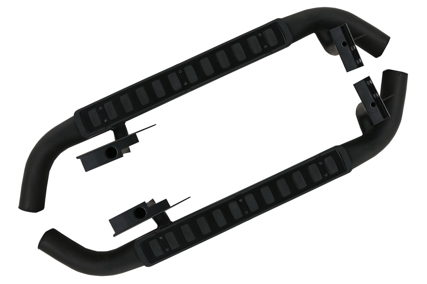 Trittbretter Trittbretter passend für Land Rover Defender 90 (1990-2016) Black Edition KITT