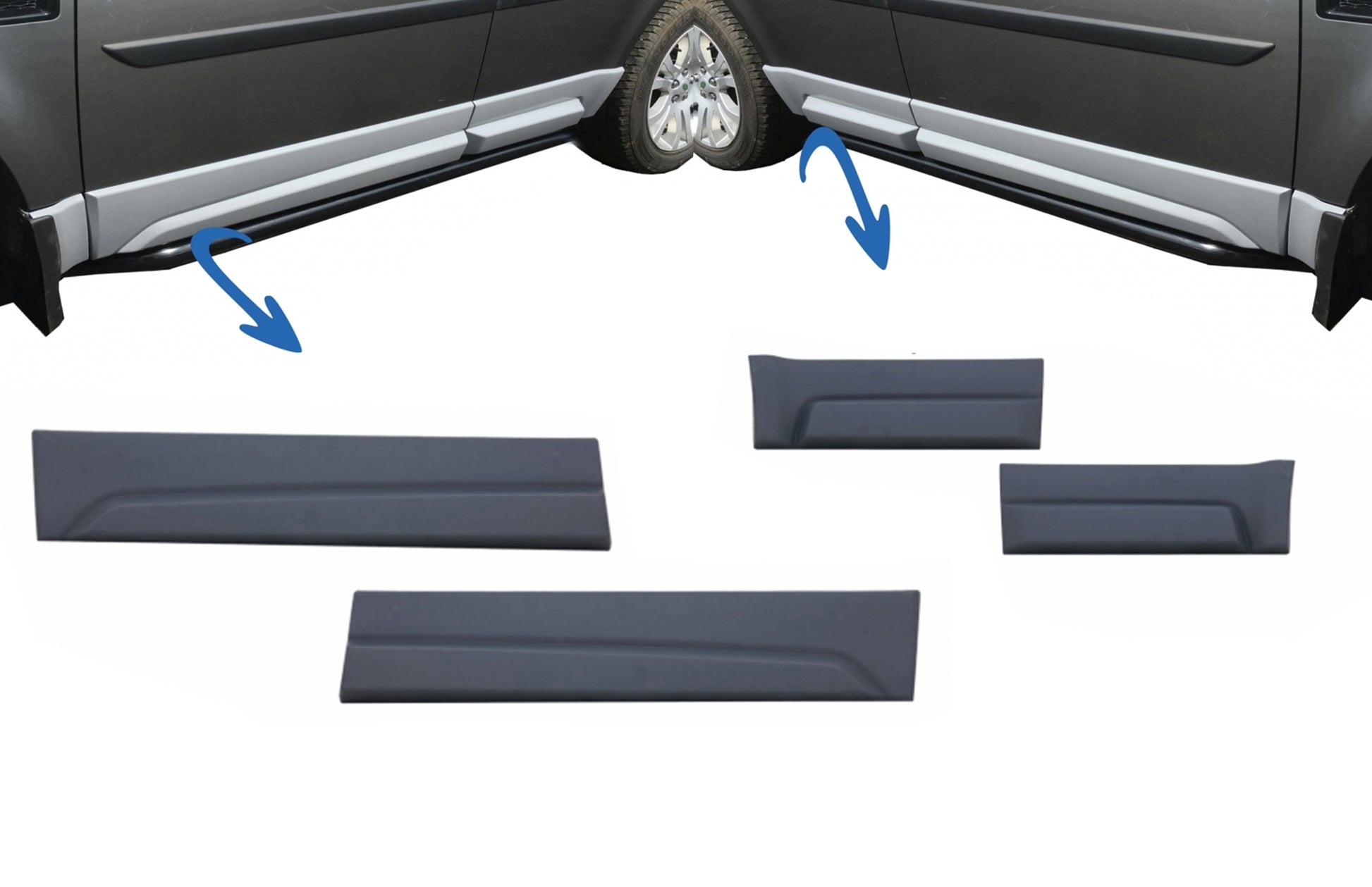 Auto Seitenschweller Vorne Und Hinten Türverkleidungen Links & Rechts Passend Für Land Rover Freelander 2 L359 (2006-2014) KITT