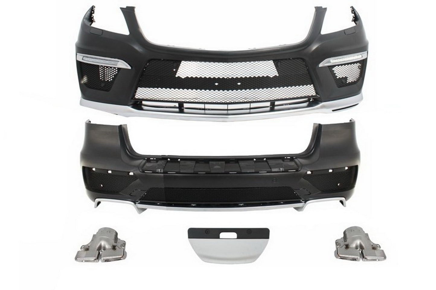Bodykit für Mercedes ML-Klasse W166 12+ Stoßstange schalldämpfer ML63 Look CarPartsTuning