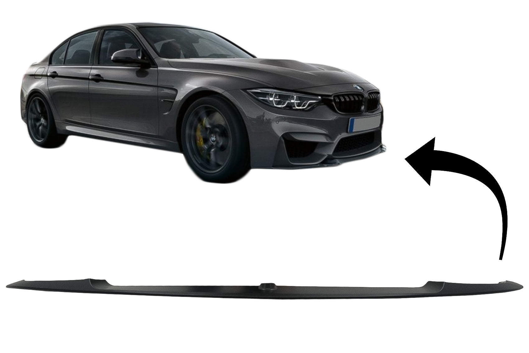 Stoßstange Lippenspoiler für BMW 3er F30 F31 Limousine Touring 11+ M3 CS Design CarPartsTuning