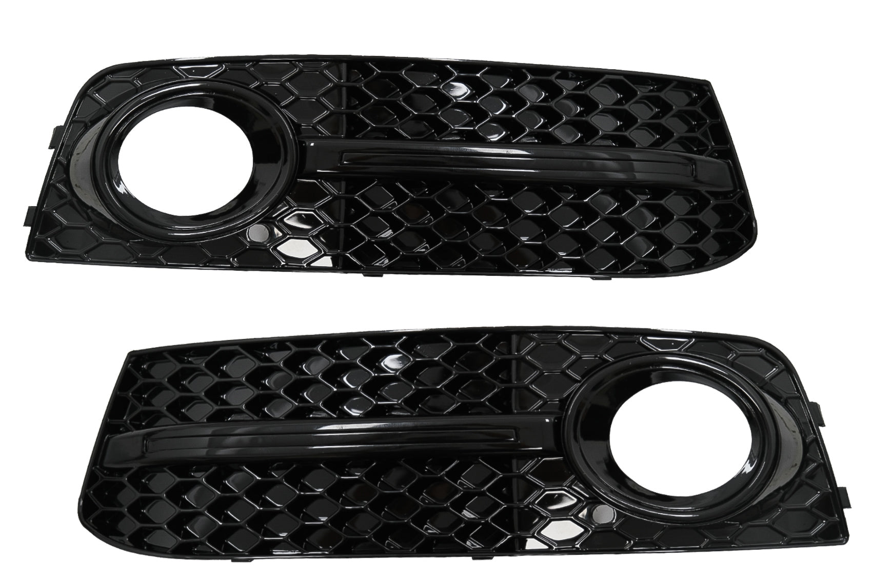 Nebelscheinwerfer Abdeckungen Seitengitter für AUDI A4 B8 8K 2007-2011 S4 Look CarPartsTuning