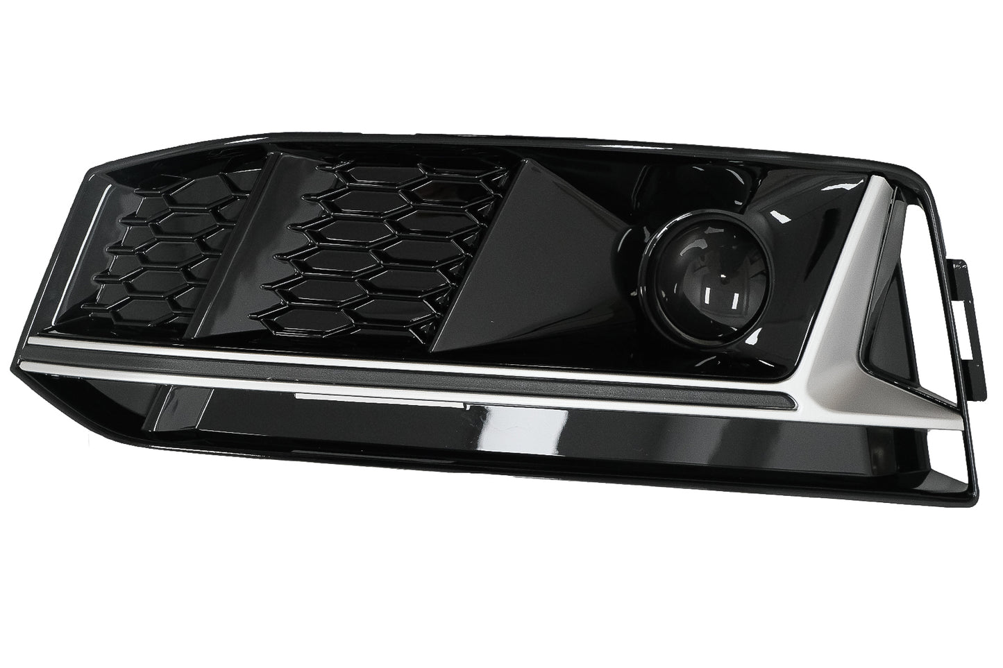 Niedriger Gitter ACC Abdeckungen für Audi A4 B9 S-Line 16-18 RS4 Look Silber CarPartsTuning