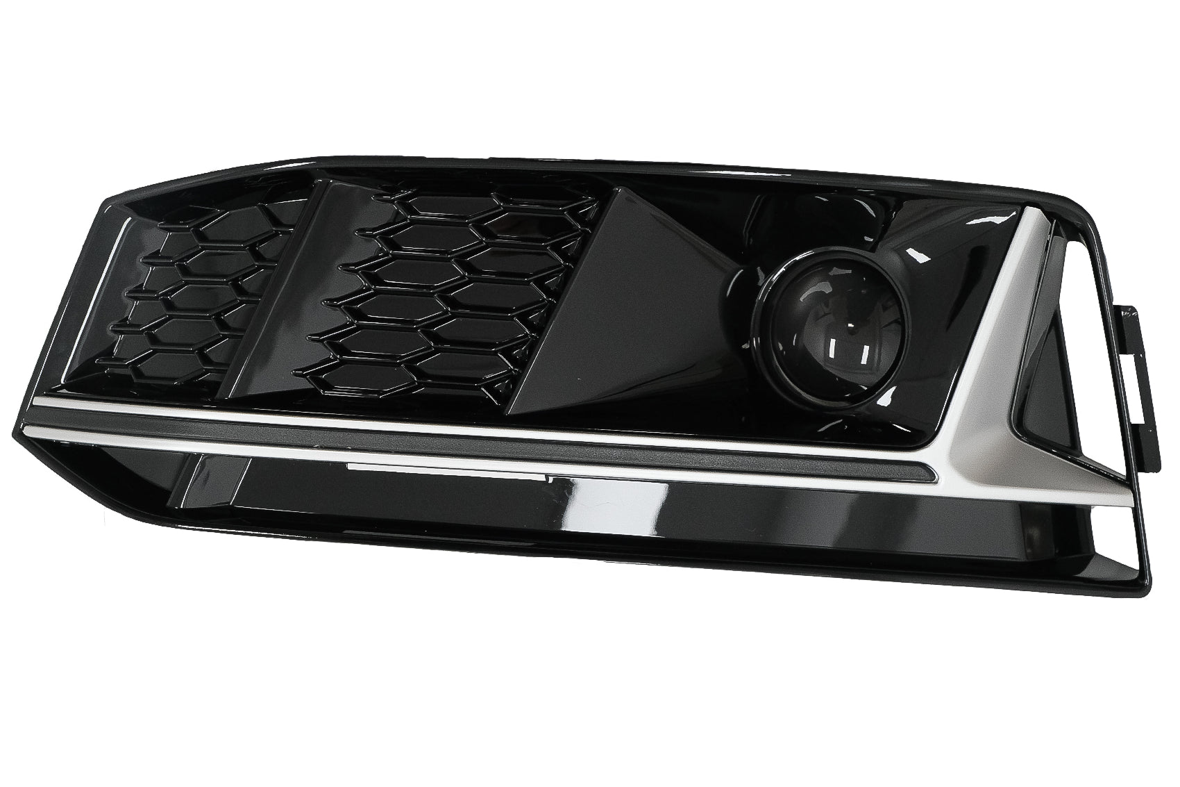 Niedriger Gitter ACC Abdeckungen für Audi A4 B9 S-Line 16-18 RS4 Look Silber CarPartsTuning