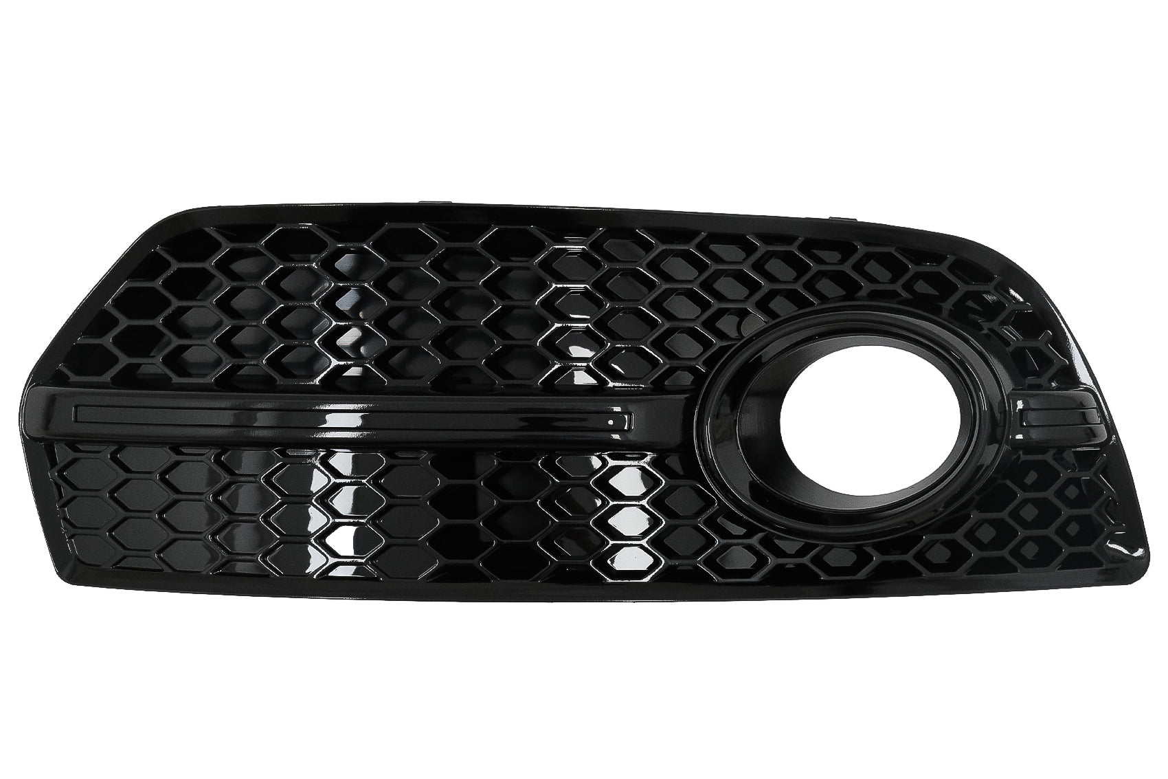 Nebelscheinwerferabdeckungen Seitengitter für Audi Q5 SUV 8R 08-11 RS Design Schwarz CarPartsTuning