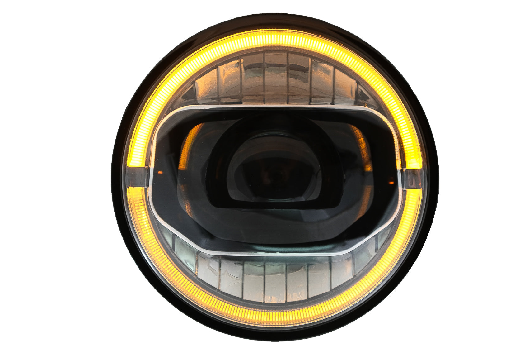 7 Zoll CREE LED-Scheinwerfer DRL Amber für JEEP Wrangler JK 07-17 Umbau auf Modell 2018 CarPartsTuning